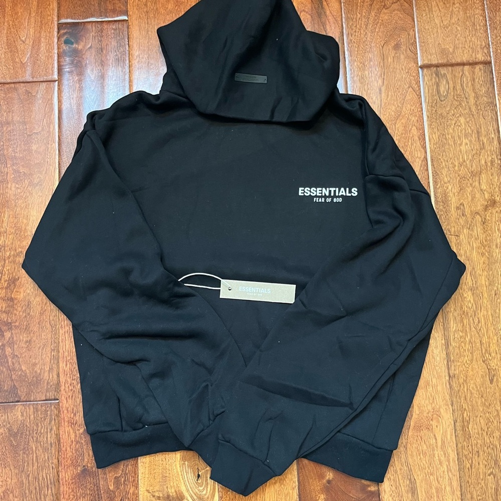 Essentials Men's Black Hoodie